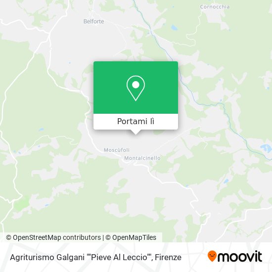 Mappa Agriturismo Galgani ""Pieve Al Leccio""