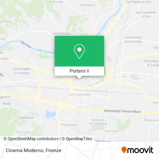 Mappa Cinema Moderno