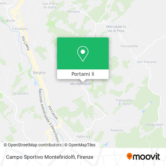 Mappa Campo Sportivo Montefiridolfi