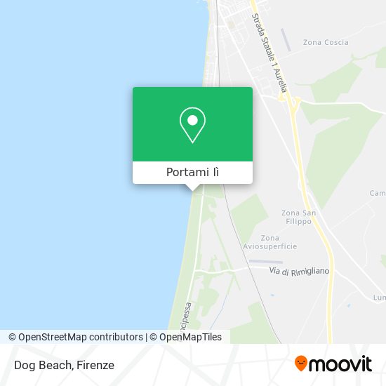 Mappa Dog Beach