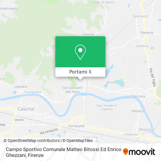 Mappa Campo Sportivo Comunale Matteo Bitossi Ed Enrico Ghezzani