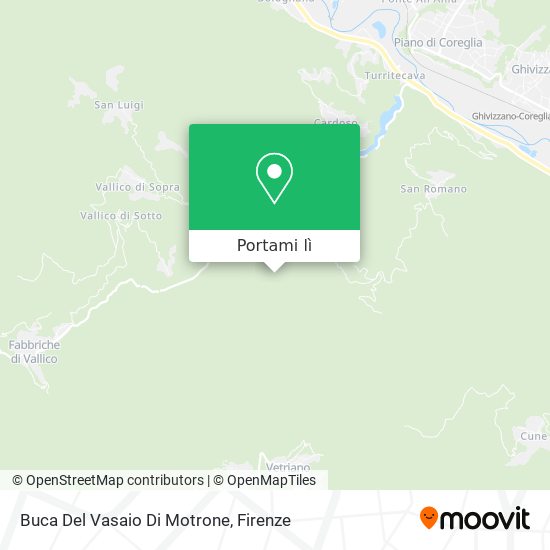 Mappa Buca Del Vasaio Di Motrone