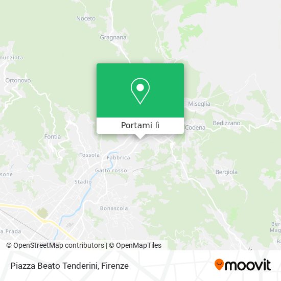 Mappa Piazza Beato Tenderini