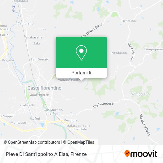 Mappa Pieve Di Sant'Ippolito A Elsa
