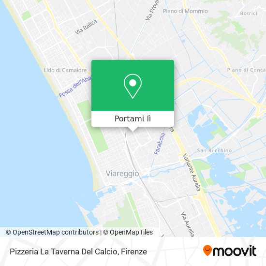 Mappa Pizzeria La Taverna Del Calcio