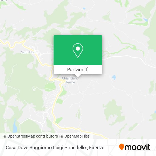 Mappa Casa Dove Soggiornò Luigi Pirandello.
