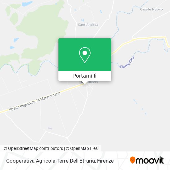Mappa Cooperativa Agricola Terre Dell'Etruria