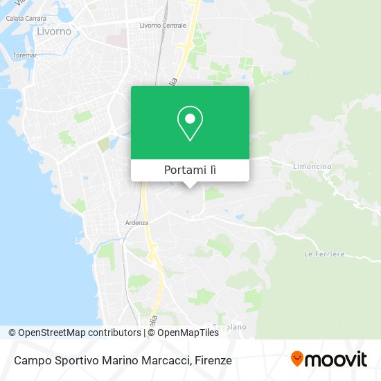 Mappa Campo Sportivo Marino Marcacci