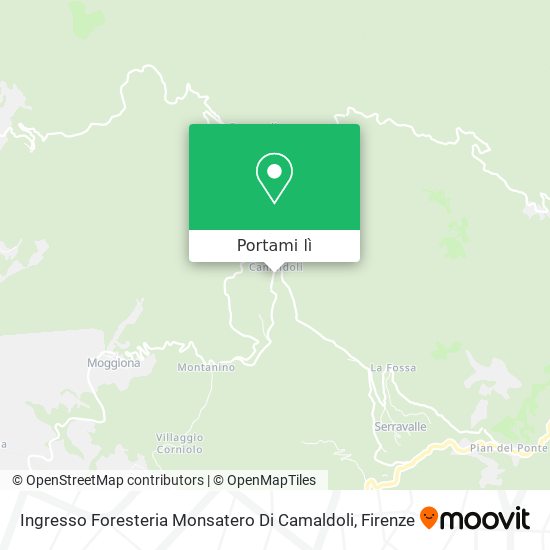 Mappa Ingresso Foresteria Monsatero Di Camaldoli
