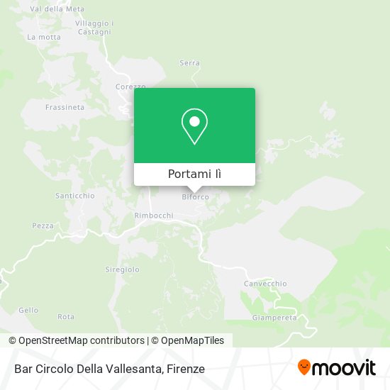 Mappa Bar Circolo Della Vallesanta
