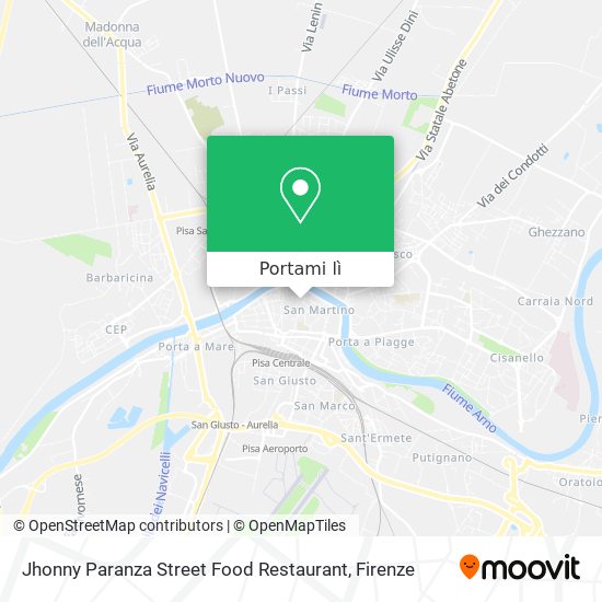 Mappa Jhonny Paranza Street Food Restaurant
