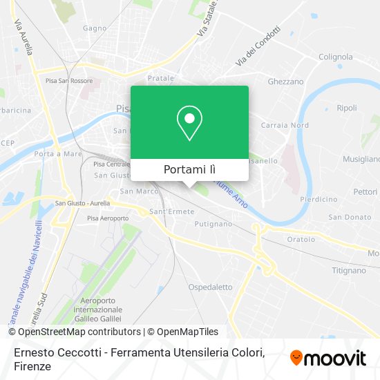 Mappa Ernesto Ceccotti - Ferramenta Utensileria Colori