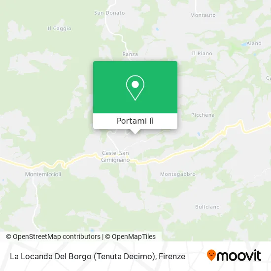 Mappa La Locanda Del Borgo (Tenuta Decimo)