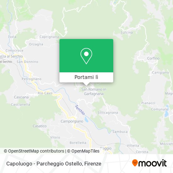 Mappa Capoluogo - Parcheggio Ostello