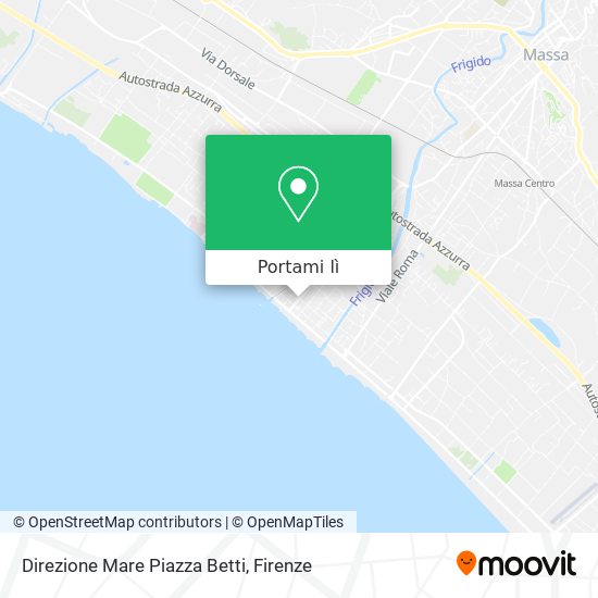 Mappa Direzione Mare Piazza Betti