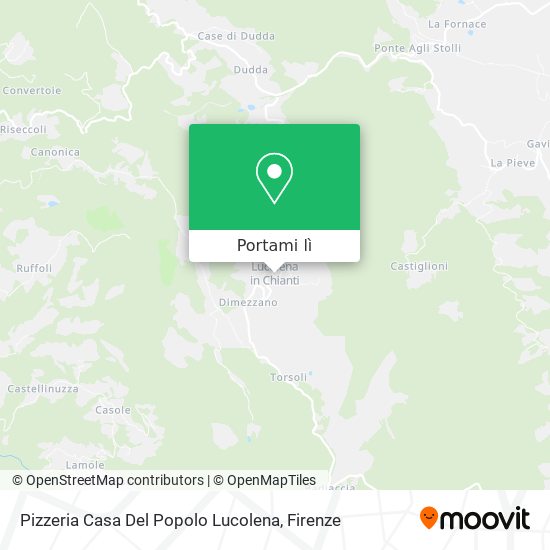 Mappa Pizzeria Casa Del Popolo Lucolena