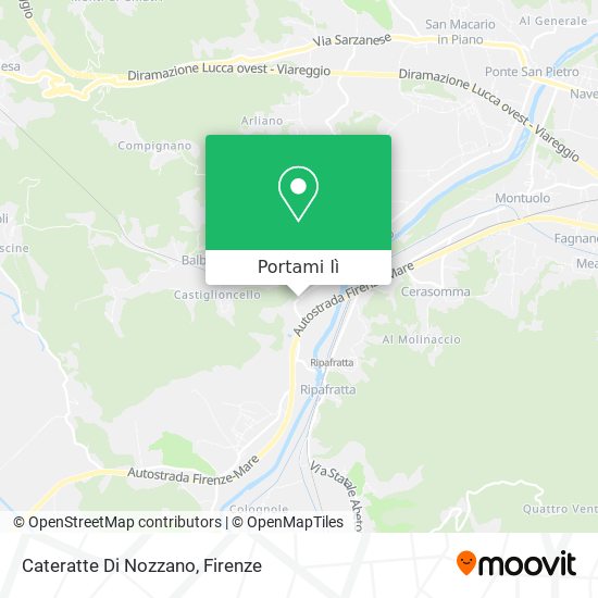 Mappa Cateratte Di Nozzano