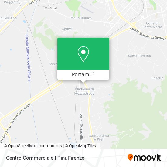Mappa Centro Commerciale I Pini