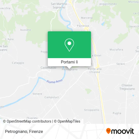 Mappa Petrognano