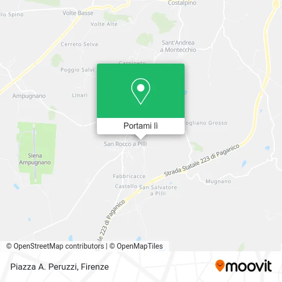 Mappa Piazza A. Peruzzi