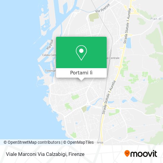 Mappa Viale Marconi Via Calzabigi
