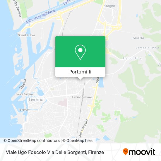 Mappa Viale Ugo Foscolo Via Delle Sorgenti