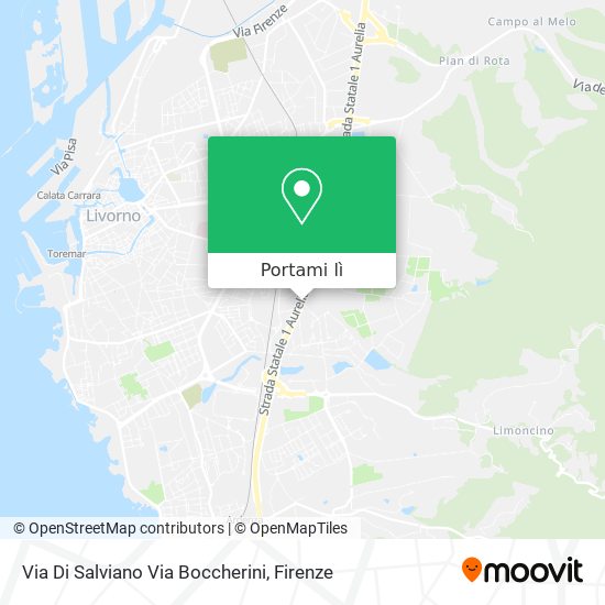 Mappa Via Di Salviano Via Boccherini
