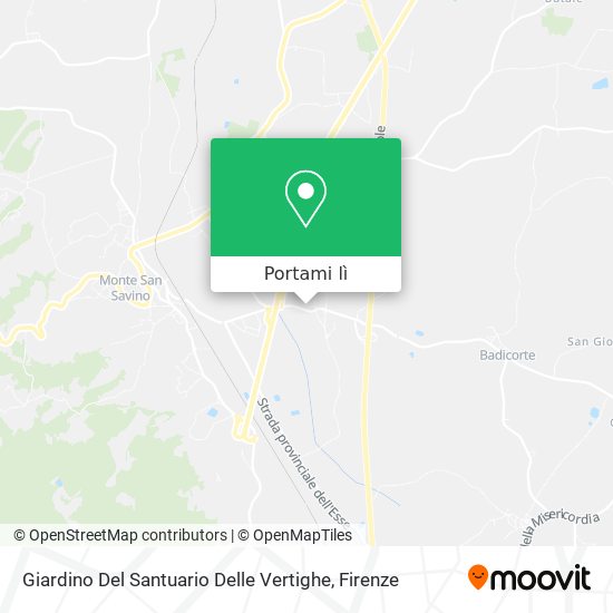 Mappa Giardino Del Santuario Delle Vertighe