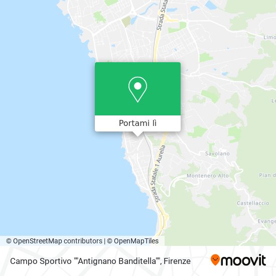 Mappa Campo Sportivo ""Antignano Banditella""