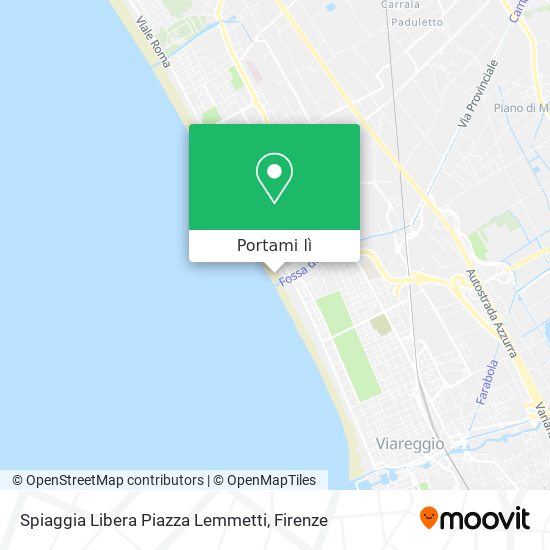 Mappa Spiaggia Libera Piazza Lemmetti