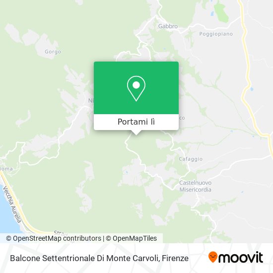 Mappa Balcone Settentrionale Di Monte Carvoli