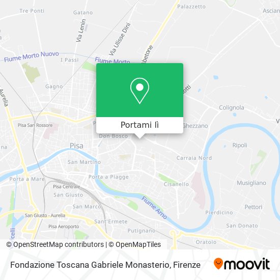 Mappa Fondazione Toscana Gabriele Monasterio