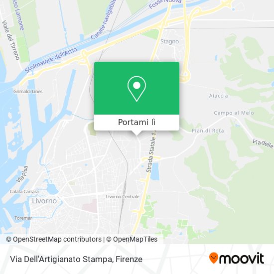 Mappa Via Dell'Artigianato Stampa