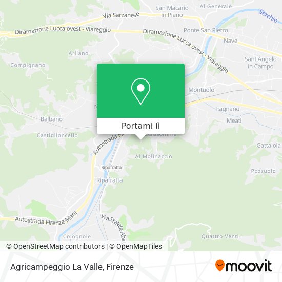 Mappa Agricampeggio La Valle