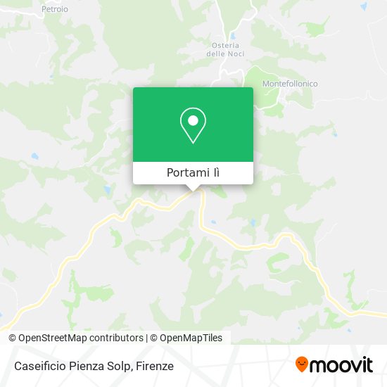 Mappa Caseificio Pienza Solp