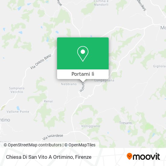 Mappa Chiesa Di San Vito A Ortimino
