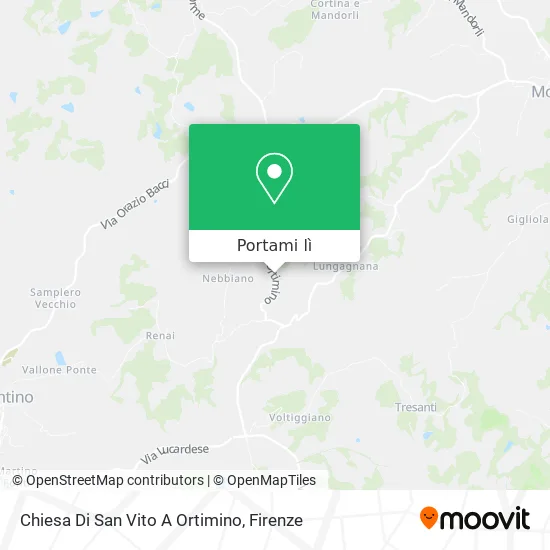 Mappa Chiesa Di San Vito A Ortimino
