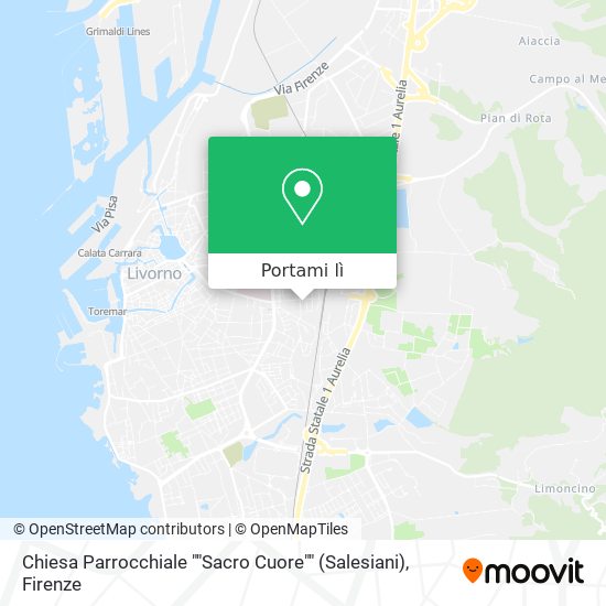 Mappa Chiesa Parrocchiale ""Sacro Cuore"" (Salesiani)