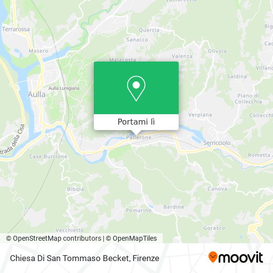 Mappa Chiesa Di San Tommaso Becket