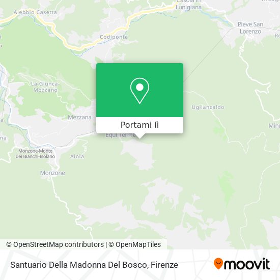 Mappa Santuario Della Madonna Del Bosco