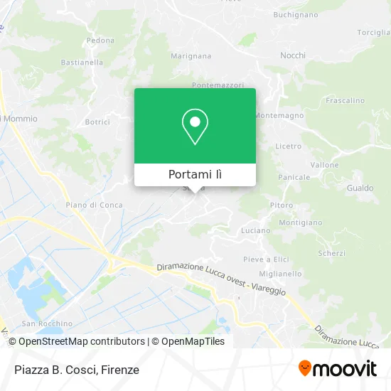Mappa Piazza B. Cosci
