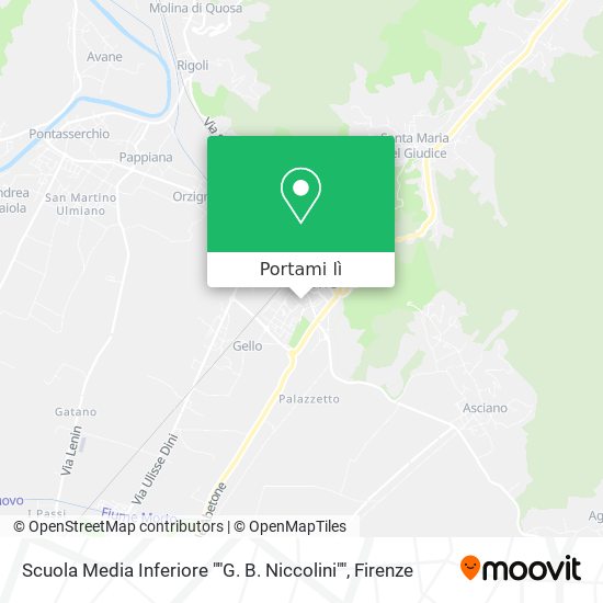 Mappa Scuola Media Inferiore ""G. B. Niccolini""