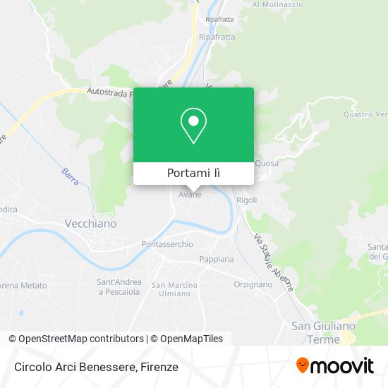 Mappa Circolo Arci Benessere