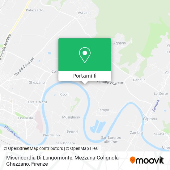 Mappa Misericordia Di Lungomonte, Mezzana-Colignola-Ghezzano