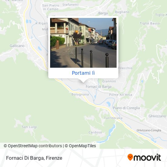 Mappa Fornaci Di Barga