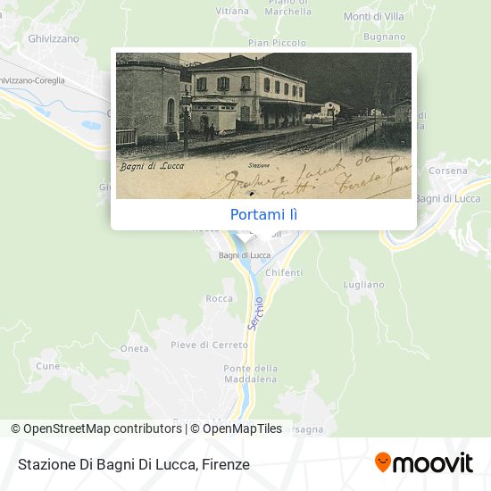 Mappa Stazione Di Bagni Di Lucca