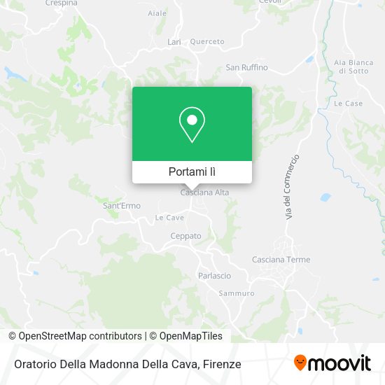 Mappa Oratorio Della Madonna Della Cava