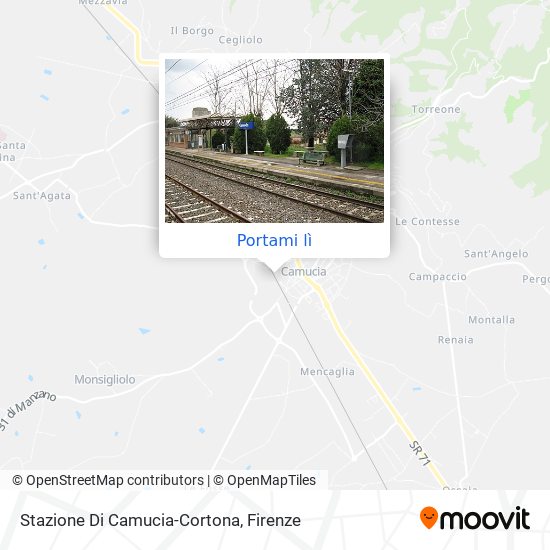 Mappa Stazione Di Camucia-Cortona