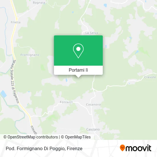 Mappa Pod. Formignano Di Poggio