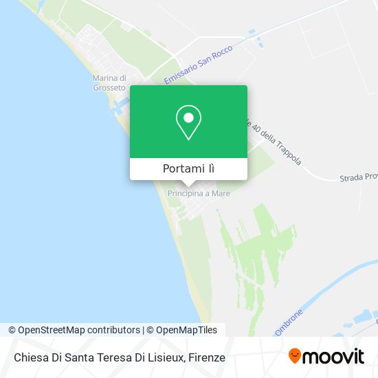 Mappa Chiesa Di Santa Teresa Di Lisieux